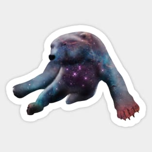 Galaxy Polar Bear Sticker